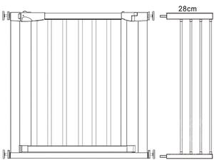 Ochranná bariéra pre deti 75-110 cm SPRINGOS SG0012C