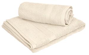 1x osuška CLARYSSE ELEGANCE 70x140 cm + 1x uterák CLARYSSE 60x110 cm 100% bavlna, krémová