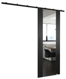 Posuvné dvere so zrkadlom PERDITA 2 - 90 cm, čierne