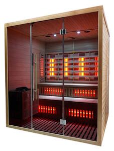 Marimex | Kombinovaná sauna Marimex UNITE XXL s Wi-Fi (FSC) + saunové kachle | 11100117