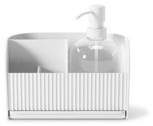 Biely stojan na umývacie prostriedky z recyklovaného plastu Sling – Umbra