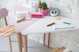 RAGABA Naja rohový písací stôl FARBA: ružová