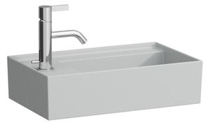 Umývadlo Laufen Kartell 46x28 cm šedá mat bez otvoru pre batériu, bez prepadu H8153357591121