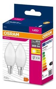 SADA 2x LED Žiarovka B38 E14/7,5W/230V 3000K - Osram