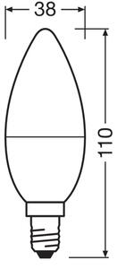 SADA 2x LED Žiarovka B38 E14/7,5W/230V 3000K - Osram