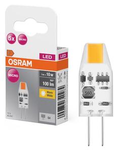 Sada 5x LED žiaroviek PIN MICRO G4/1W/12V 2700K - Osram