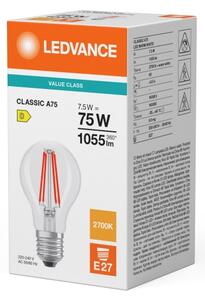 LED žiarovka CLASSIC FILAMENT A60 E27/7,5W/230V 2700K - Ledvance