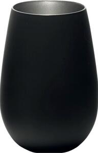 Pohár Stölzle Elements 465 ml, čierny/strieborný (6 ks)