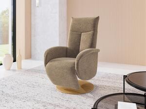 RELAXAČNÉ KRESLO, textil, svetlohnedá Sit & More - Online Only obývacie izby, Online Only