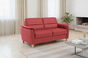 TROJMIESTNA POHOVKA, červená, pravá koža Sit & More - Sedačky, Online Only