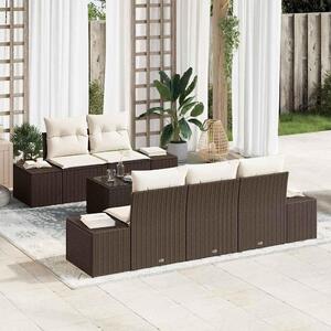 Maison Exclusive – Sedacia súprava hnedá [syntetický materiál]: Polyratan