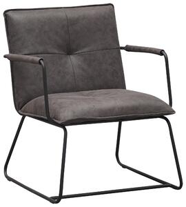 KRESLO, kov, textil, antracitová MID.YOU - Obývacie zostavy, Online Only
