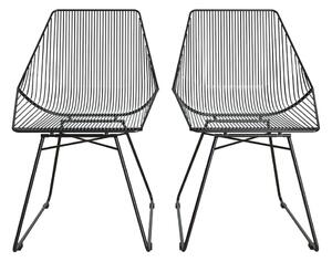 Čierna kovová stolička CosmoLiving by Cosmopolitan Ellis