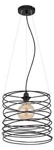 Globo 15640H - Závesné svietidlo na lanku TILLY 1xE27/60W/230V čierne