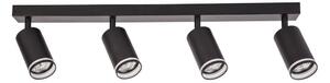 Bodové svietidlo PIPE 4xGU10/10W/230V čierne