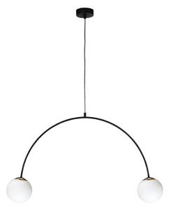 Zuma Line 1222 - Závesný luster BOW 2xE14/10W/230V čierny