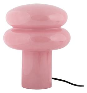 Ružová sklenená stolová lampa (výška 24 cm) Incesante – Leitmotiv