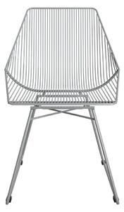 Sivá kovová stolička CosmoLiving by Cosmopolitan Ellis