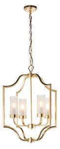 Endon 81914 - Závesný luster EDREA na reťazi 4xE14/6W/230V mosadz