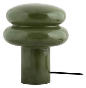 Zelená sklenená stolová lampa (výška 24 cm) Incesante – Leitmotiv