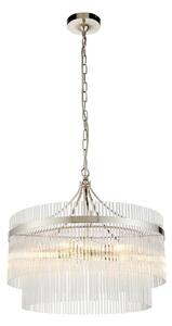 Endon 104112 - Luster na reťazi MARIETTA 5xE14/7W/230V lesklý chróm/číre sklo