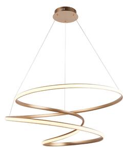 Endon 97639 - LED stmievateľný luster na lanku TWIRL LED/88W/230V 3000K zlatý