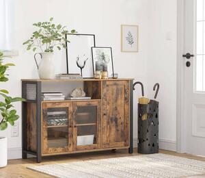 KOMODA, hnedá, čierna, 110/75/33 cm Boxxx - Komody, Online Only