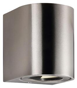 Nordlux - LED vonkajšie nástenné svietidlo CANTO 2xLED/6W/230V IP44 nerezová oceľ