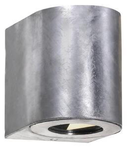 Nordlux - LED Vonkajšie nástenné svietidlo CANTO 2xLED/6W/230V IP44 strieborná