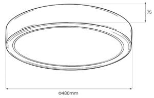 LED stropné svietidlo LAGO LED/36W/230V pr. 48 cm