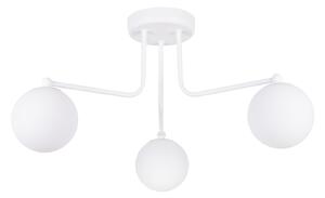 Stropné svietidlo Astral, 3x biele sklenené tienidlo, w