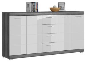 KOMODA, biela s vysokým leskom, 165/85/37 cm MID.YOU - Predsieňové programy, Online Only