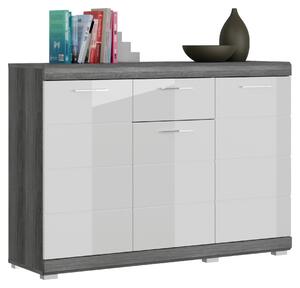 KOMODA, biela s vysokým leskom, 120/85/37 cm MID.YOU - Predsieňové programy, Online Only
