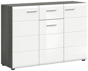 KOMODA, biela s vysokým leskom, 120/85/37 cm MID.YOU - Predsieňové programy, Online Only