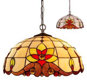 Tiffany luster do spálne vitráž Prezent 220 vzor 17