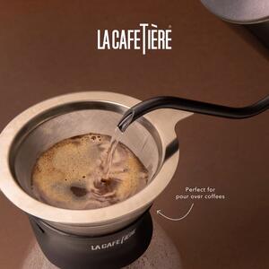 Sivá kanvica na prípravu kávy z nerezovej ocele 0.6 l La Cafetiere - Kitchen Craft