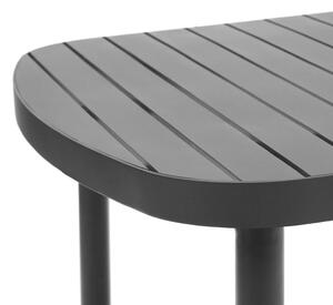 MUZZA Záhradný jedálenský stôl colnos 180 x 90 cm sivý
