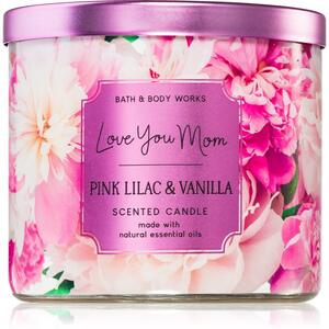 Bath & Body Works Pink Llilac & Vanilla vonná sviečka 411 g