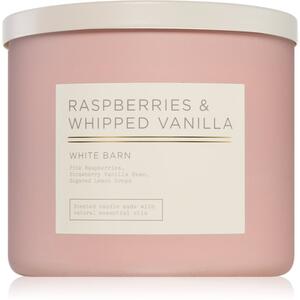 Bath & Body Works Raspberry & Whipped Vanilla vonná sviečka 411 g
