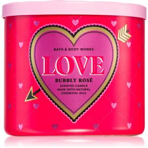 Bath & Body Works Bubbly Rosé - Love vonná sviečka 411 g