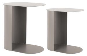 Kovové odkladacie stolíky v súprave 2 ks 30x45 cm Riqueza Oval – Leitmotiv