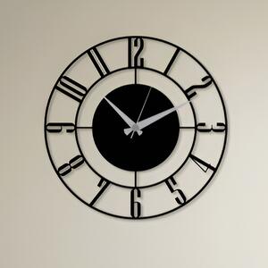 Drevené nástenné hodiny - MODERN II - 40cm , Strieborná