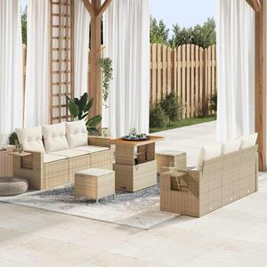 Maison Exclusive - Záhradný nábytok Béžový Poly-rattan