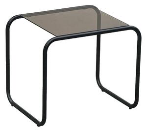Odkladací stolík so sklenenou doskou 40x50 cm Ventana – Leitmotiv