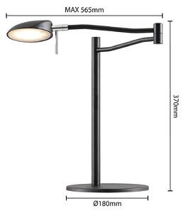 Stolná LED lampa Lucande Dessania, flexibilná