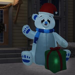 Vianočný nafukovací ľadový medveď LED vnútorný a vonkajší 2,4 m