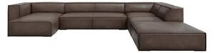 Hnedá kožená rohová pohovka (pravý roh) Madame - Windsor & Co Sofas