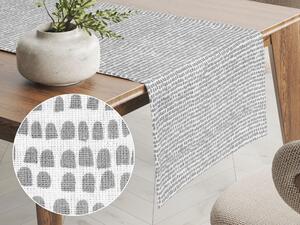 Biante Bavlnený behúň na stôl Sandra SA-061 Nepravidelné tvary na bielom 20x120 cm