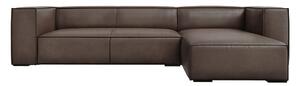Hnedá kožená rohová pohovka (pravý roh) Madame - Windsor & Co Sofas