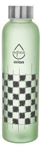 Zelená sklenená fľaša 600 ml Šachovnica – Orion